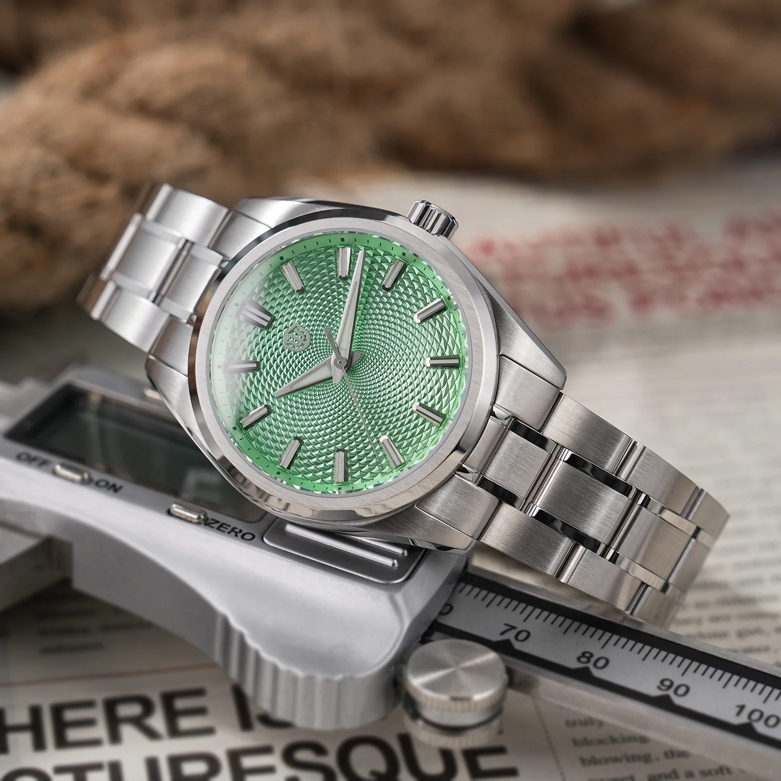 ★US-Pre-Owned★Watchdives WD0003G Guilloche Dial VH31 Men Watch - Image 11