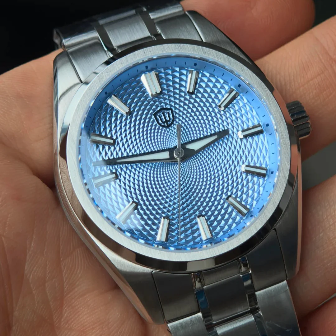 ★US-Pre-Owned★Watchdives WD0003G Guilloche Dial VH31 Men Watch - Image 6