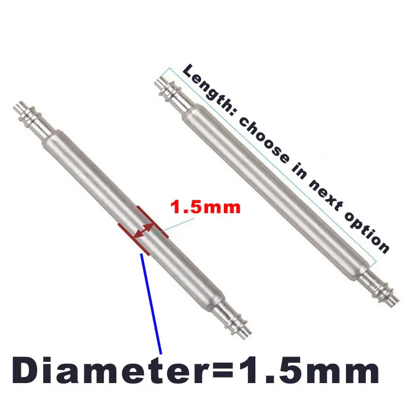 10PCS Dia 1.5/1.8mm Spring Bars for 18/20/22mm Watch Strap - Image 4