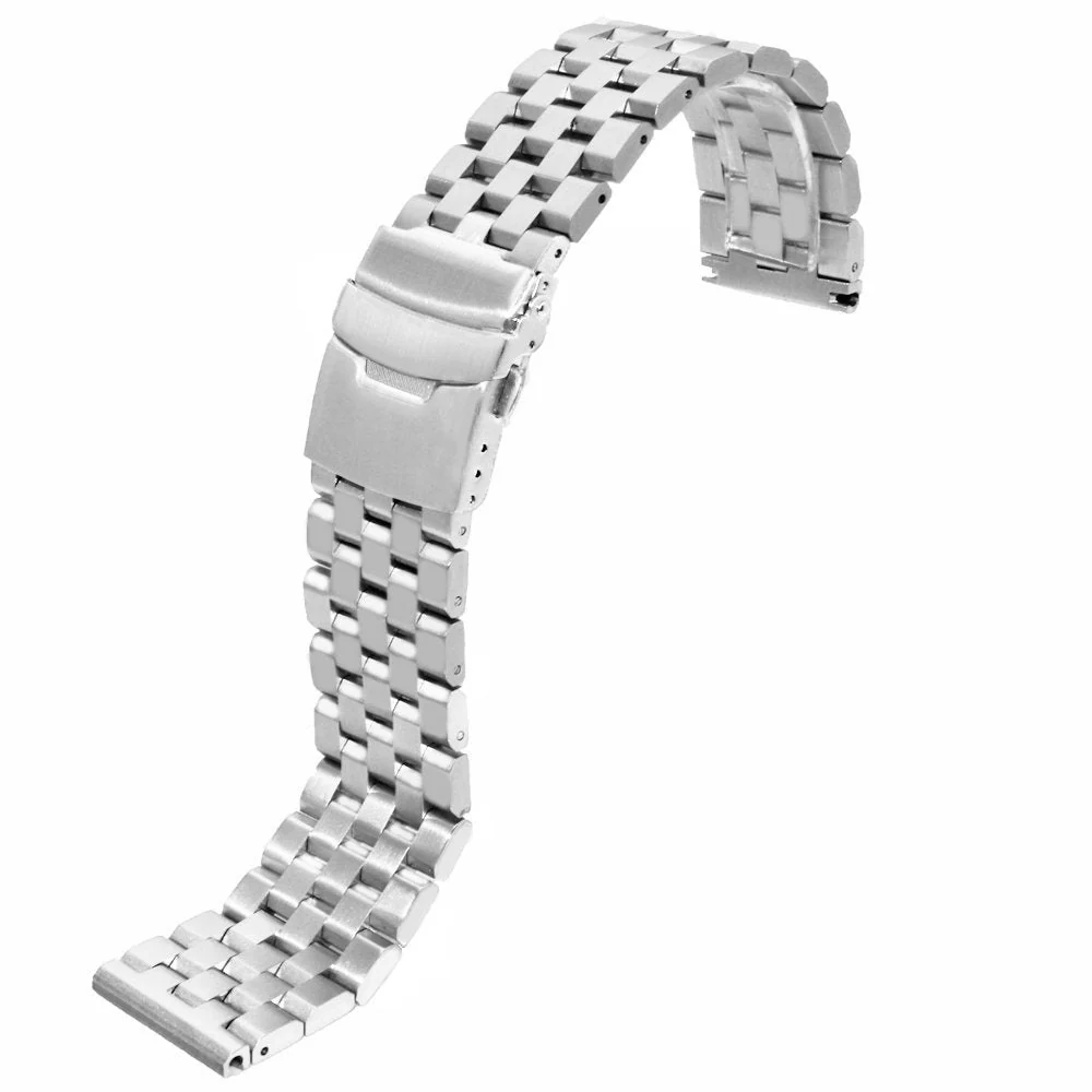 Solid Stainless Steel Watch Straps - Straight End - Image 5