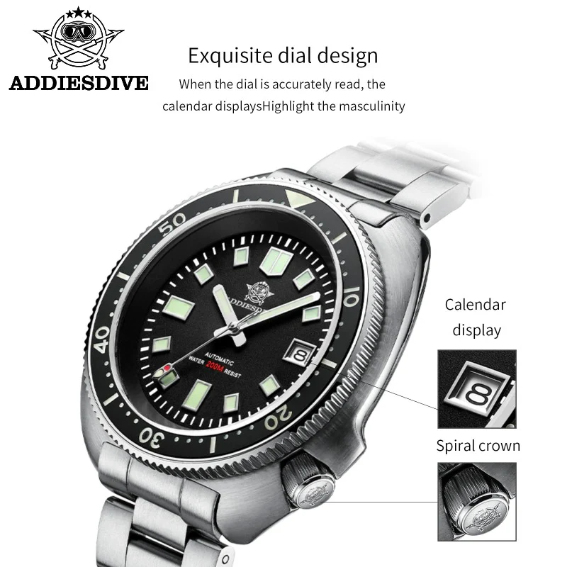 Addiesdive Captain Willard 6105 Homage Dive Watch Men - Image 9
