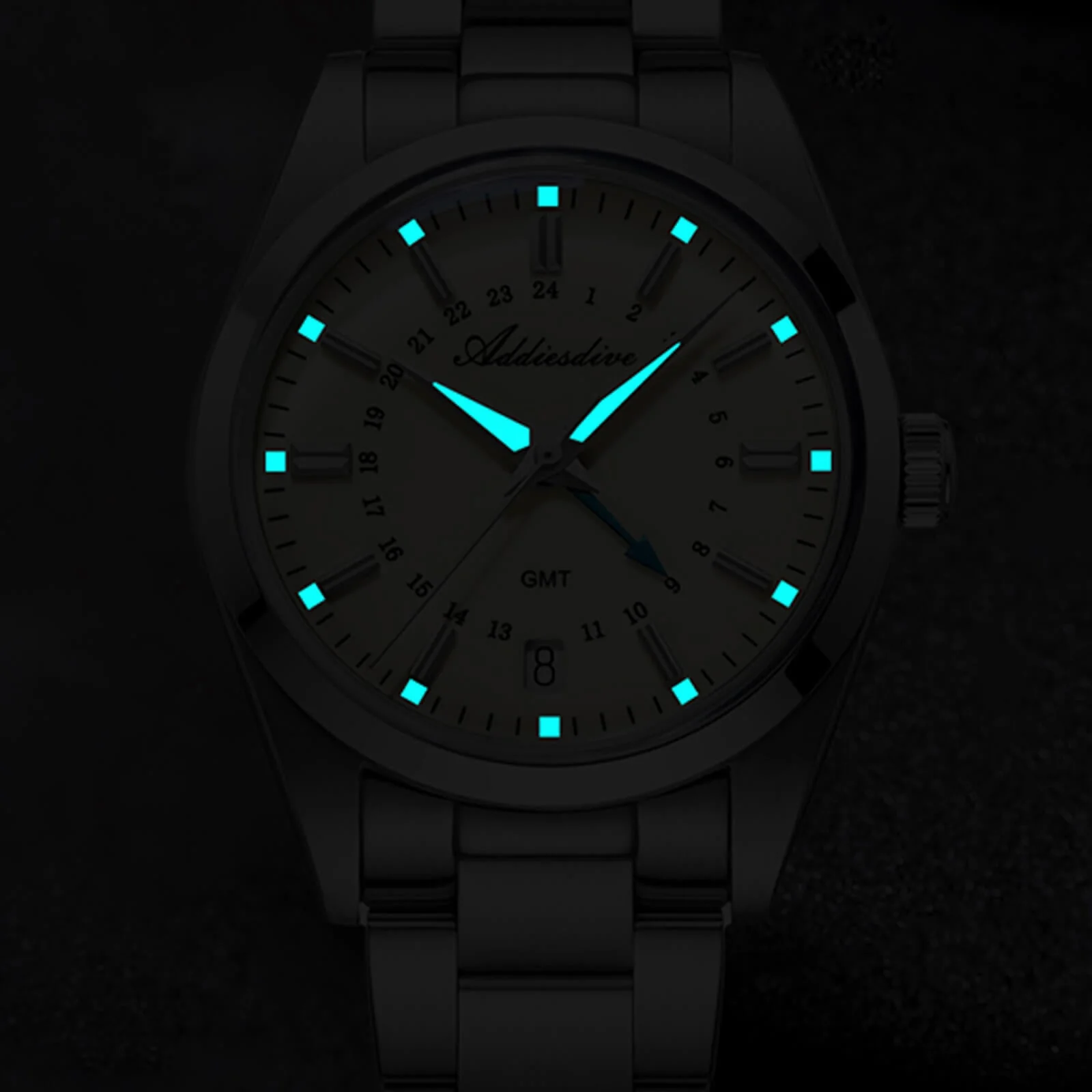 Addiesdive Elegance Collection GMT Quartz Watch AD2065 - Image 15