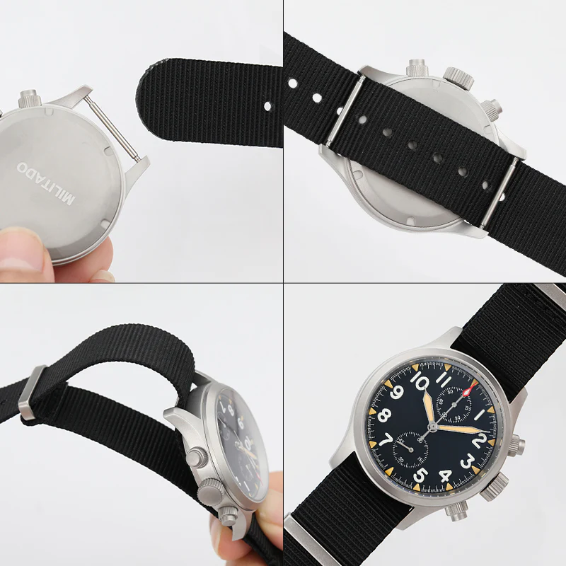 Smooth Nylon Watch Band with Sandblasting Buckle - Image 6