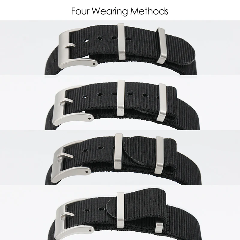Smooth Nylon Watch Band with Sandblasting Buckle - Image 8