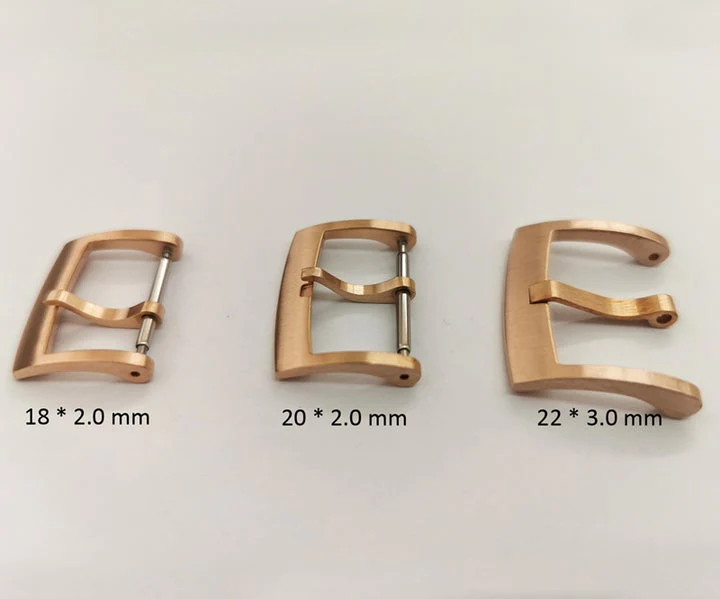 Brushed Solid Bronze Cusn8 watch band buckles - Image 4