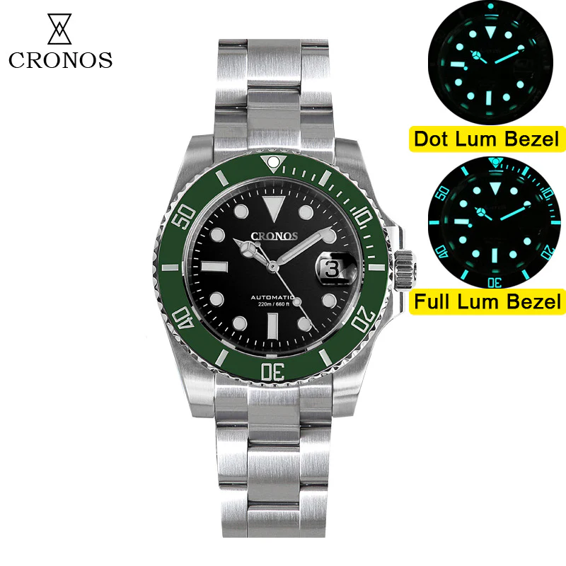 Cronos 2.5x Water Ghost NH35 Dive Watch L6015 - Image 6