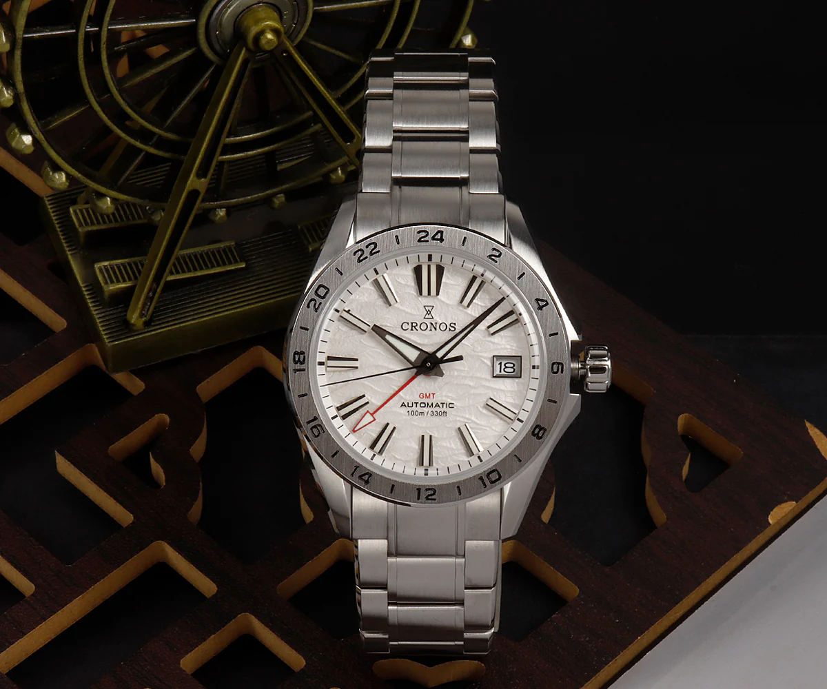 Cronos 39mm NH34 GMT Men Watch L6029 - Image 3