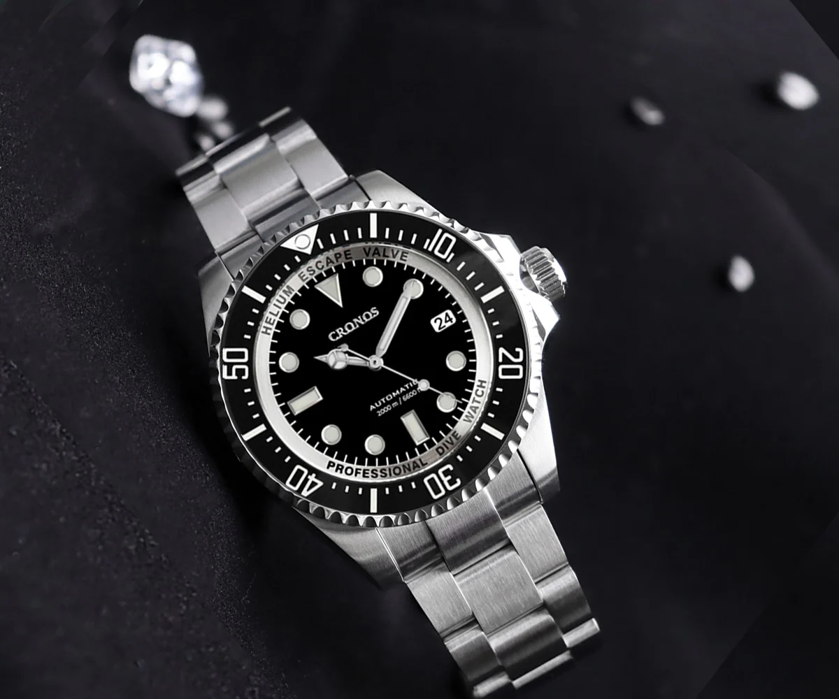 Cronos 44mm Sub Diver Watch 6009 - Calendar - Image 6