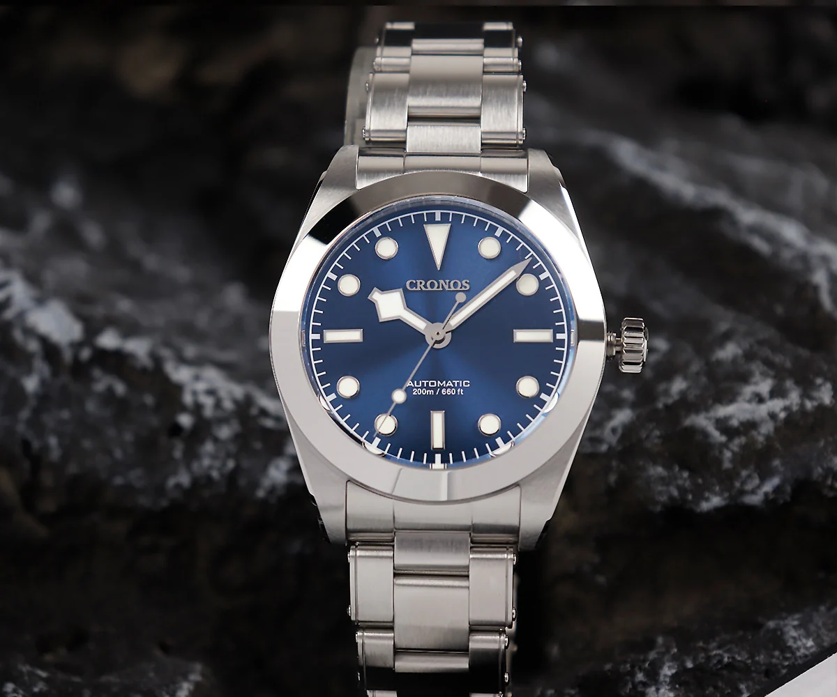 Cronos 39mm NH35 Snowflake Automatic Men Watch L6025 - Image 13