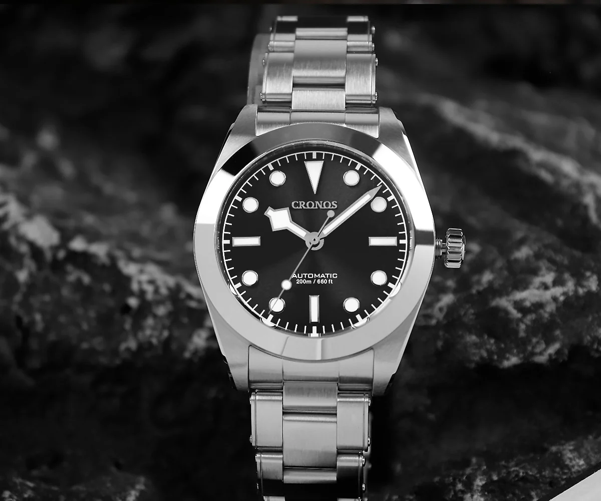 Cronos 39mm NH35 Snowflake Automatic Men Watch L6025 - Image 14