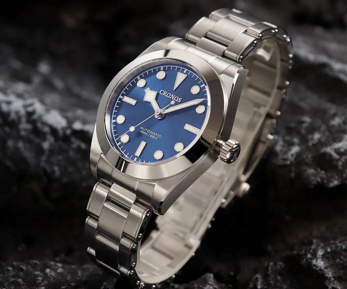 Cronos 39mm NH35 Snowflake Automatic Men Watch L6025 - Image 15