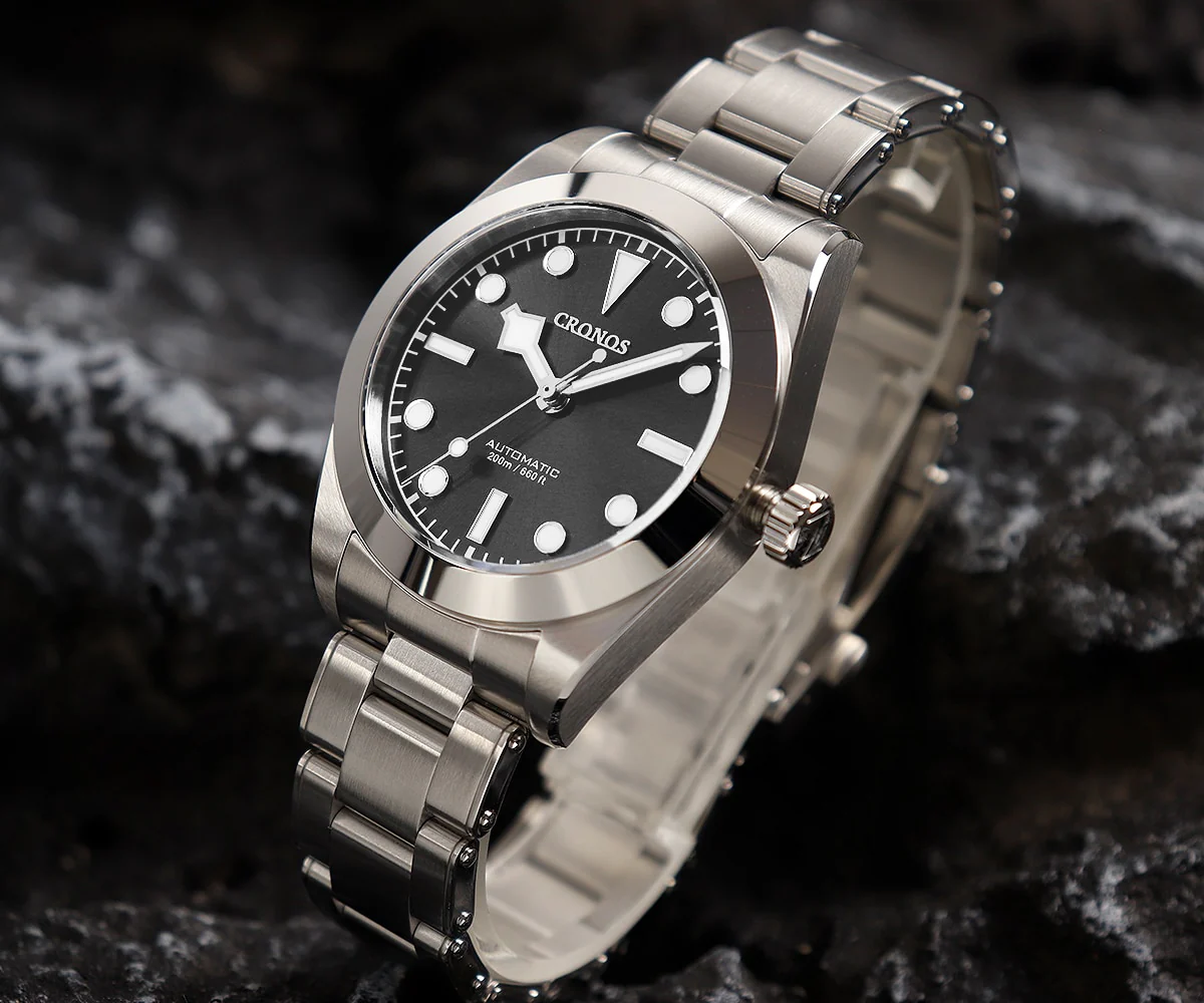 Cronos 39mm NH35 Snowflake Automatic Men Watch L6025 - Image 16