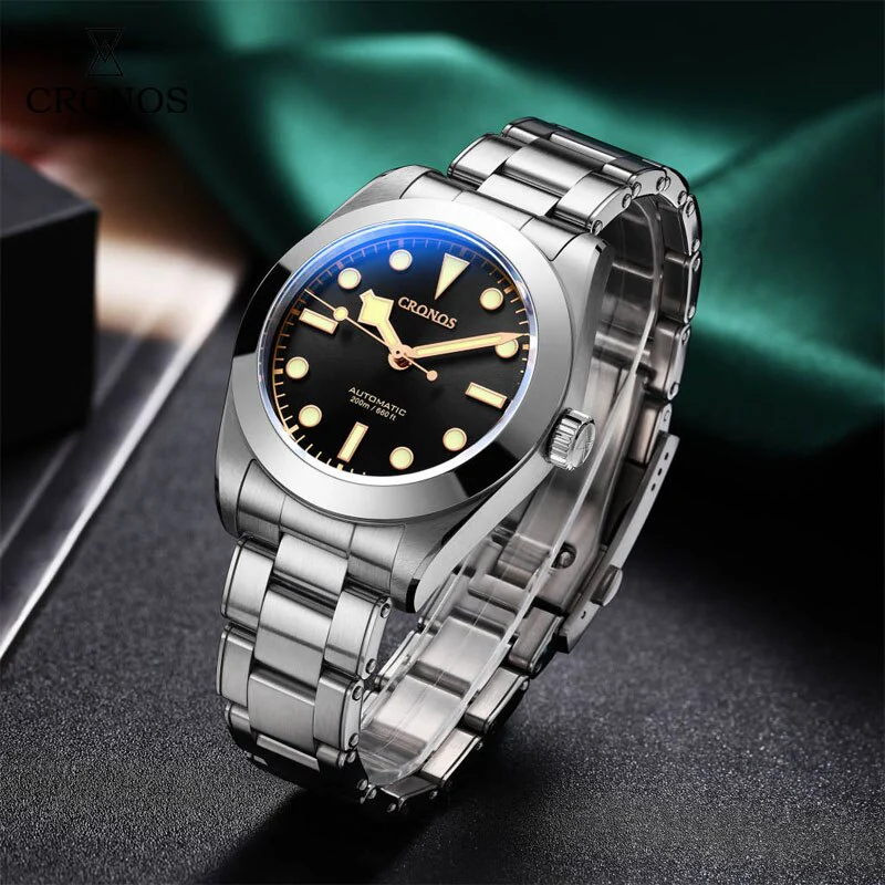 Cronos 39mm NH35 Snowflake Automatic Men Watch L6025 - Image 19