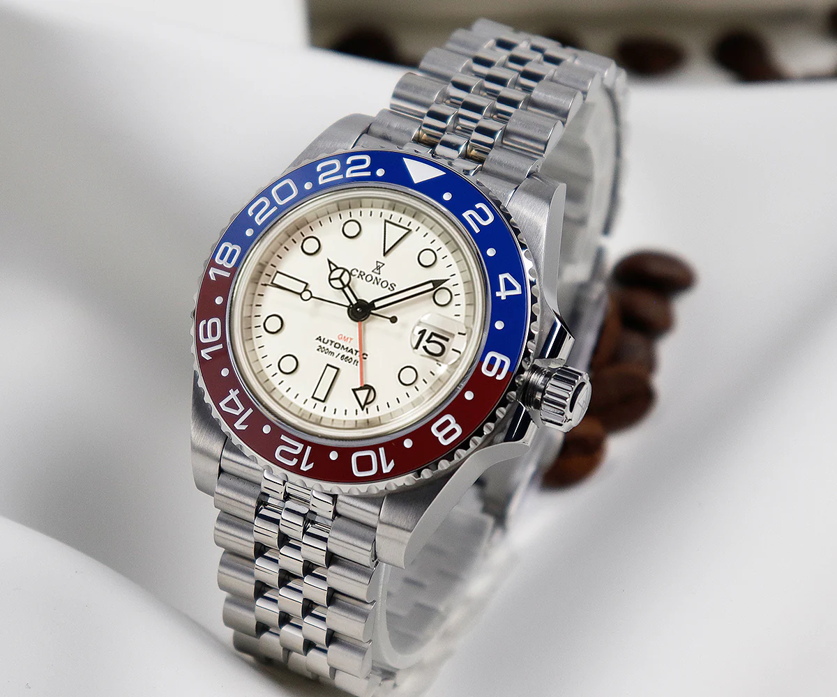 Cronos NH34 GMT Automatic Men Watch L6020 - Image 19
