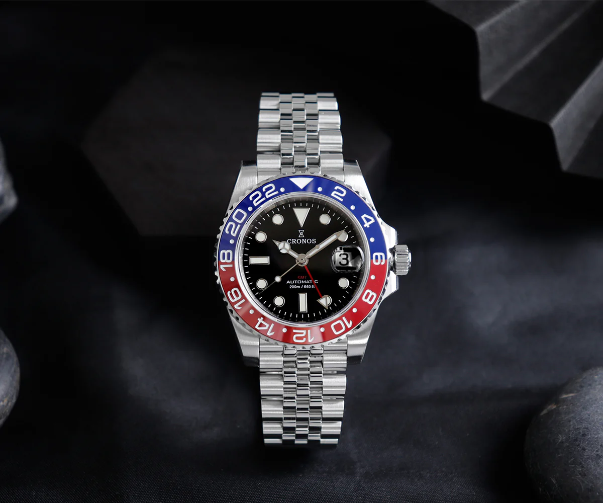 Cronos NH34 GMT Automatic Men Watch L6020 - Image 23