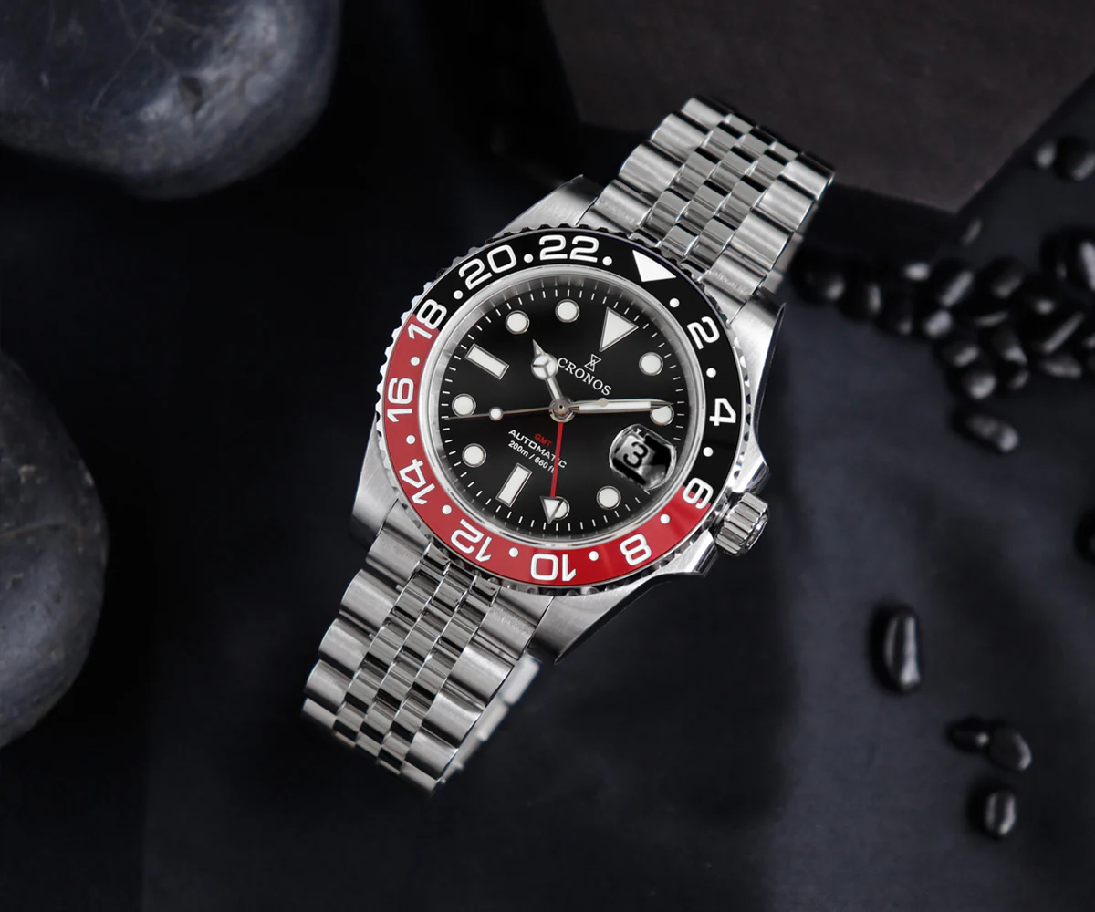 Cronos NH34 GMT Automatic Men Watch L6020 - Image 24