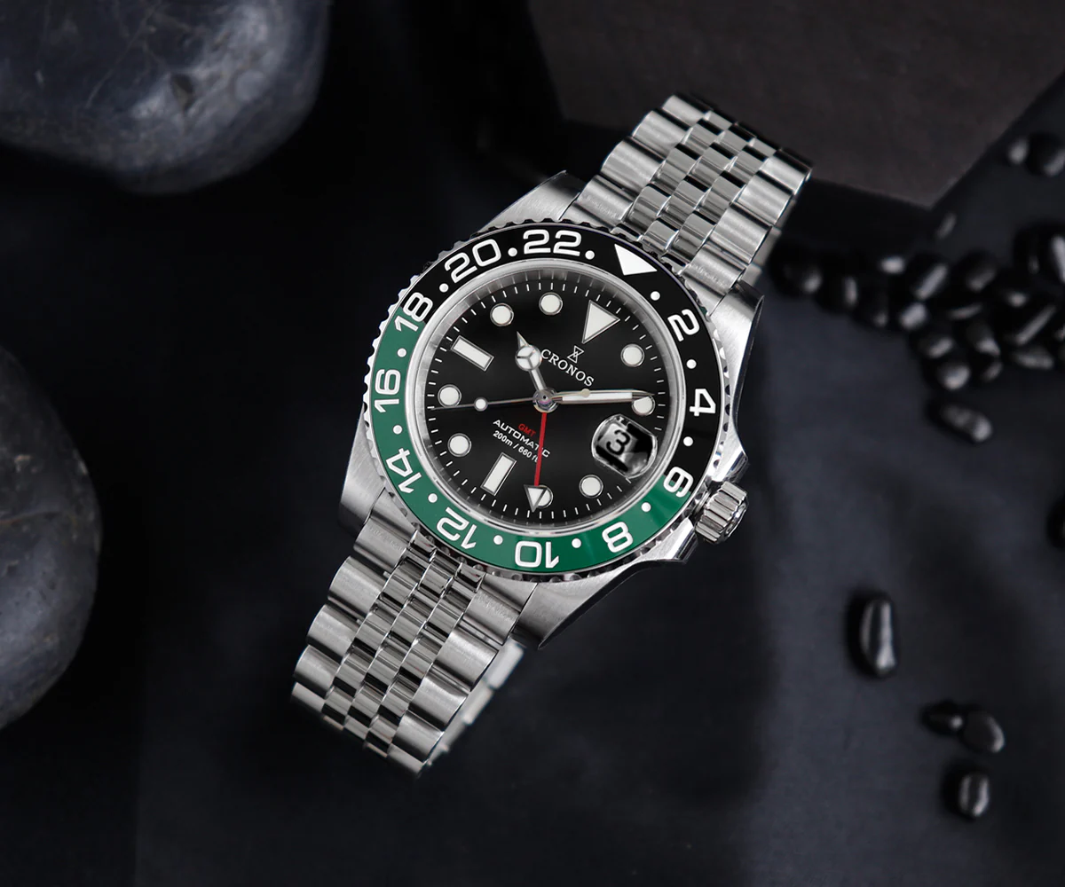 Cronos NH34 GMT Automatic Men Watch L6020 - Image 25