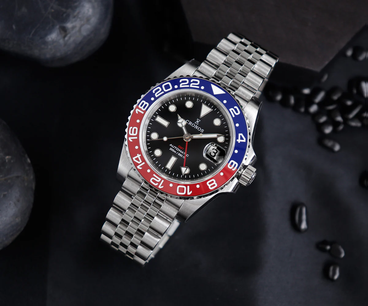Cronos NH34 GMT Automatic Men Watch L6020 - Image 26