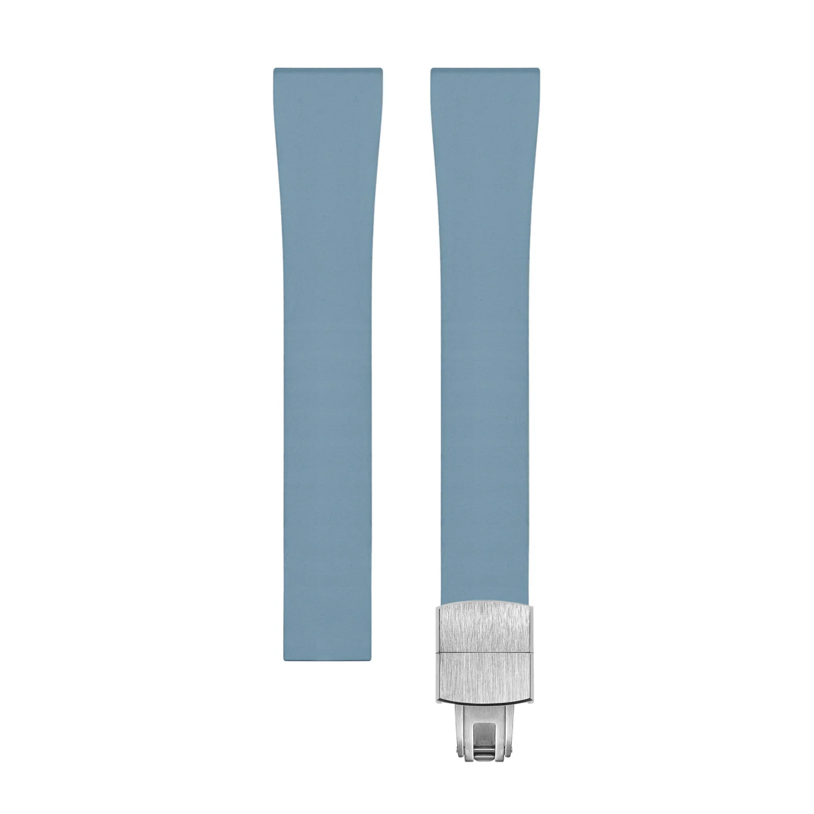 Cut-to-Size CTS FKM Rubber Watch Strap with Deployant Clasp - Image 18