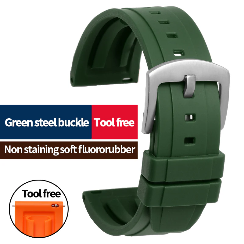 Easy Release Rubber Watch Strap - Image 10
