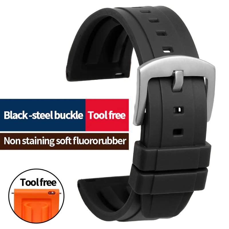 Easy Release Rubber Watch Strap - Image 8