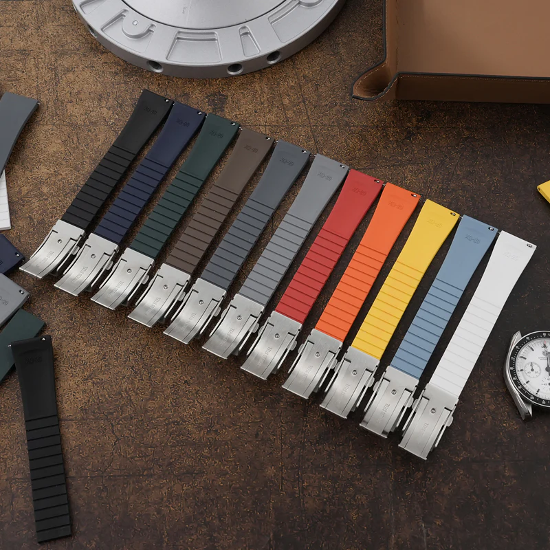 ★SuperDeals★Cut-to-Size CTS FKM Rubber Watch Strap - Image 4
