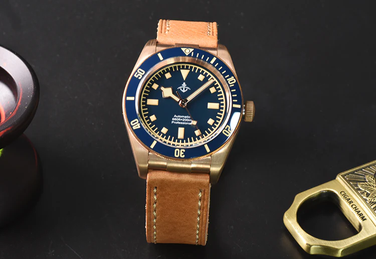 Hruodland 39mm BB58 Retro Bronze Watch - Image 14