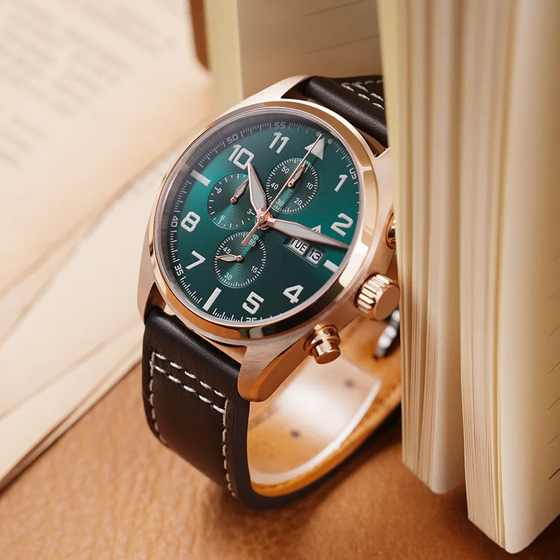 Militado 39mm Chronoragph Pilot Watch ML04 - Image 5