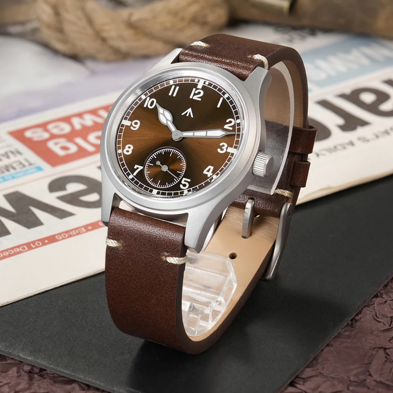 Militado Brown 36mm D12 Sapphire Crystal Field Watch - Image 3