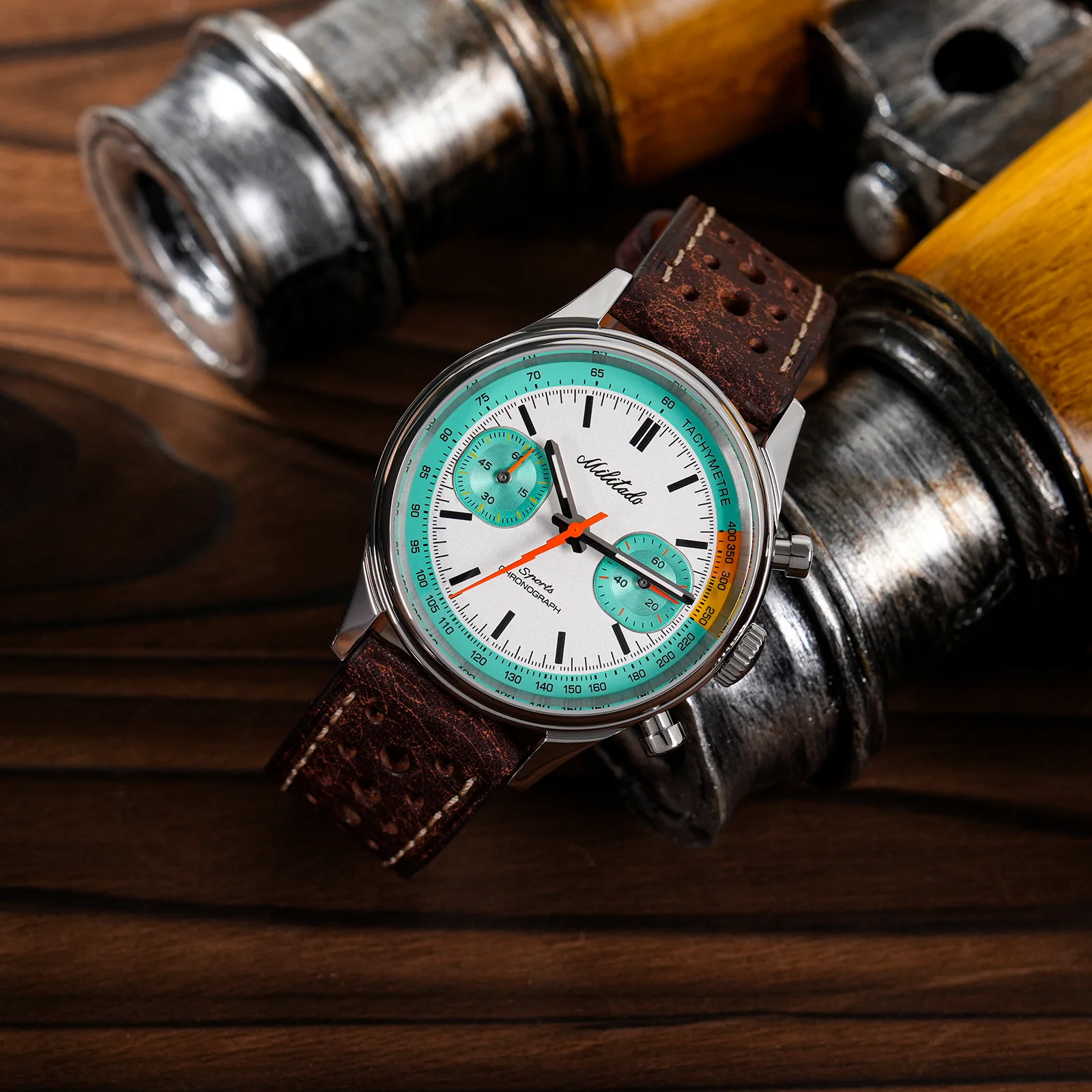 🔥WeeklyDeals🔥Militado ML23 Miyota 6S21 40mm Chronograph Watch - Image 11