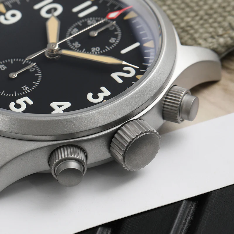★US Pre-Owned★Militado Retro VK61 Quartz Chronograph Watch - Image 13
