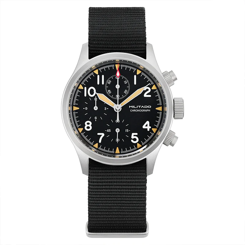Militado Retro VK67 Quartz Chronograph Watch - 3 Dial - Image 3