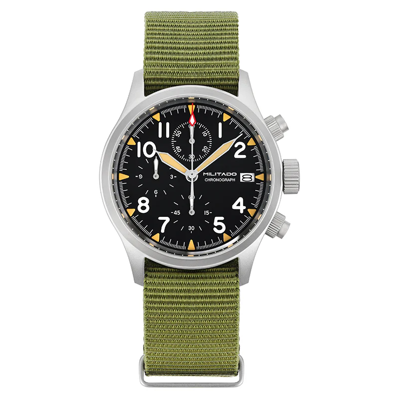 Militado Retro VK67 Quartz Chronograph Watch - 3 Dial - Image 6