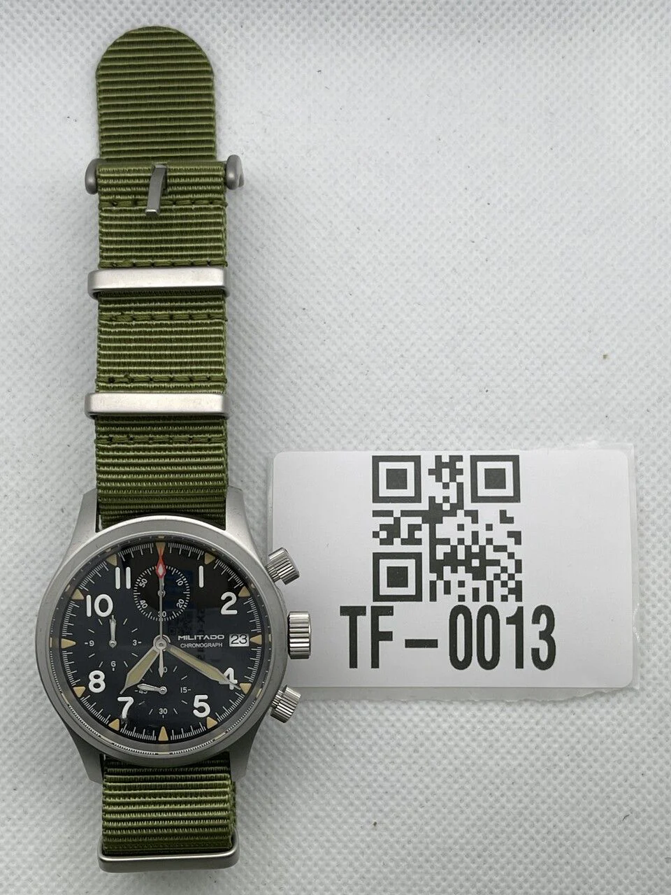 ★US Pre-Owned★Militado Retro VK67 Quartz Chronograph Watch - 3 Dial - Image 35