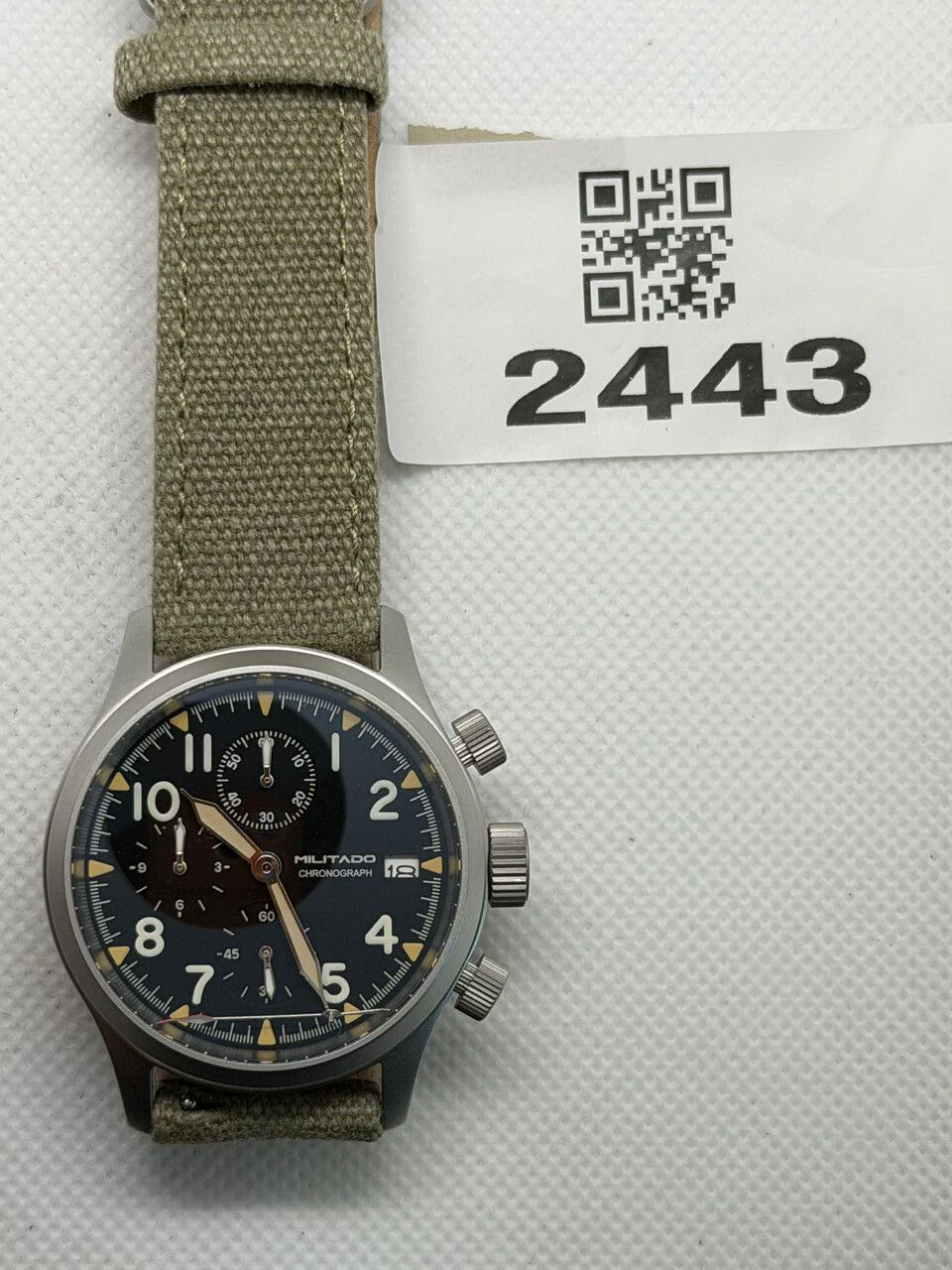 ★US Pre-Owned★Militado Retro VK67 Quartz Chronograph Watch - 3 Dial - Image 37