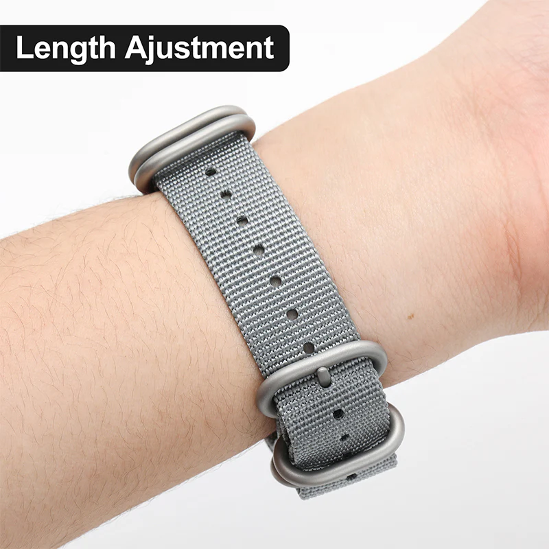 Thick Premium Woven Nylon Military Watch Strap Band - Image 6