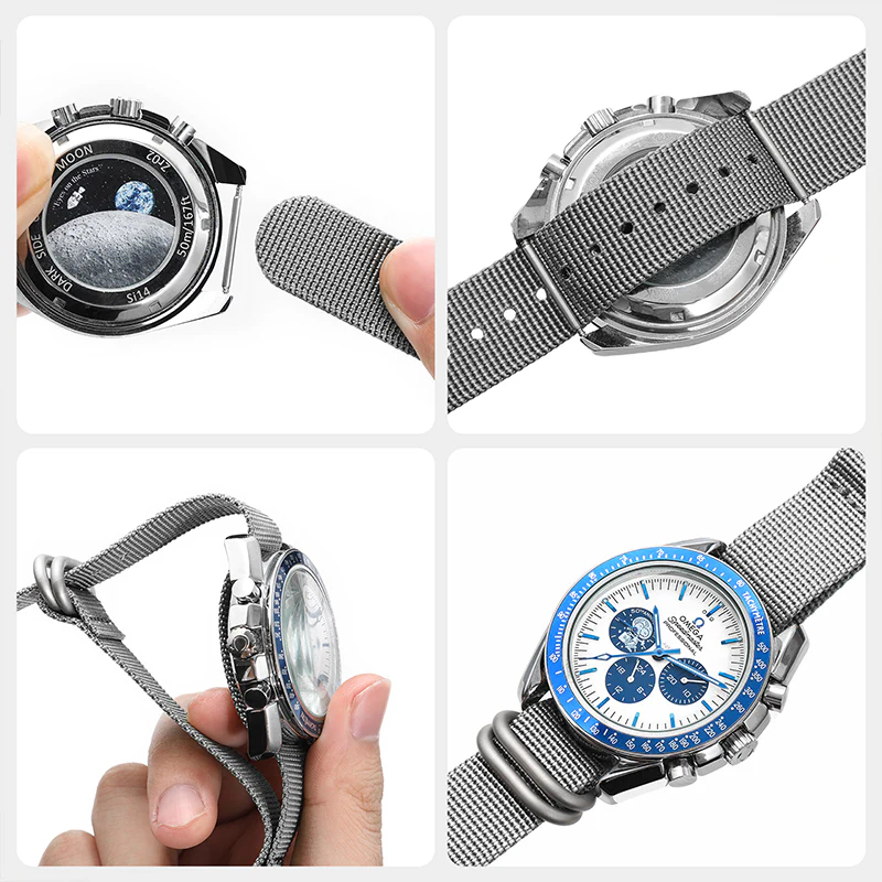 Thick Premium Woven Nylon Military Watch Strap Band - Image 7