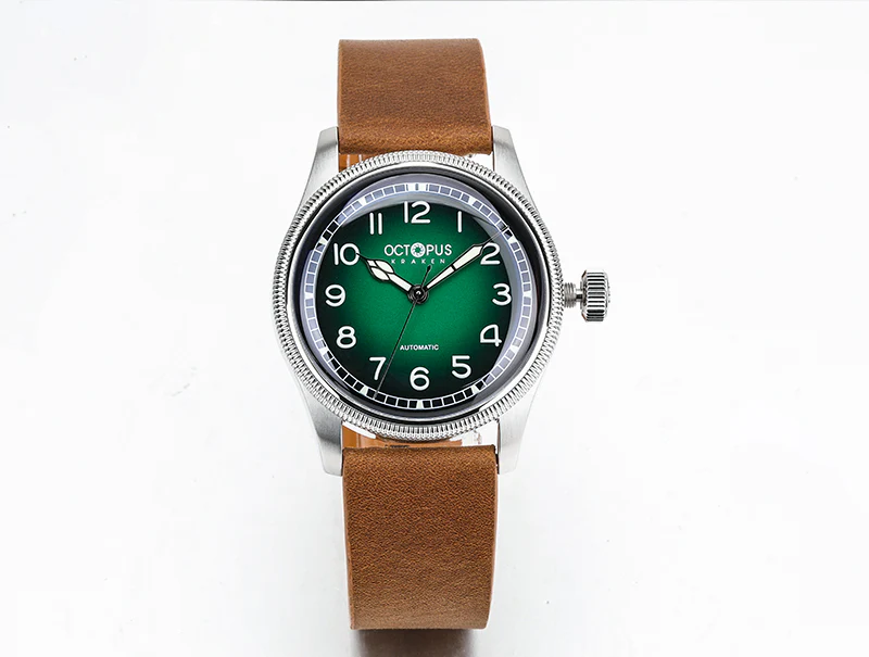 Octopus Kraken 38mm Coin Bezel Pilot Men Watch - Image 6