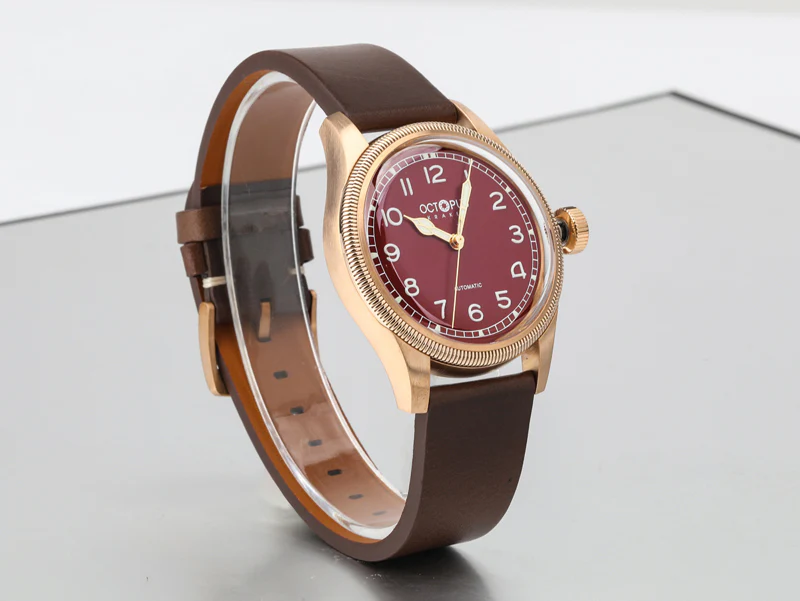 Octopus Kraken 40mm Coin Bezel Bronze Pilot Men Watch - Image 8