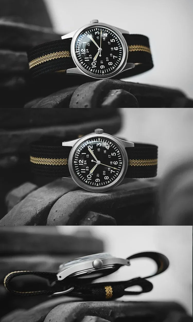 Rdunae RA03 Retro Khaki Field Quartz Watch - Image 6