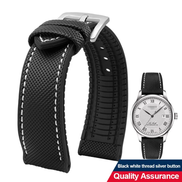 Breathable Rubber Canvas Watch Strap - Image 18