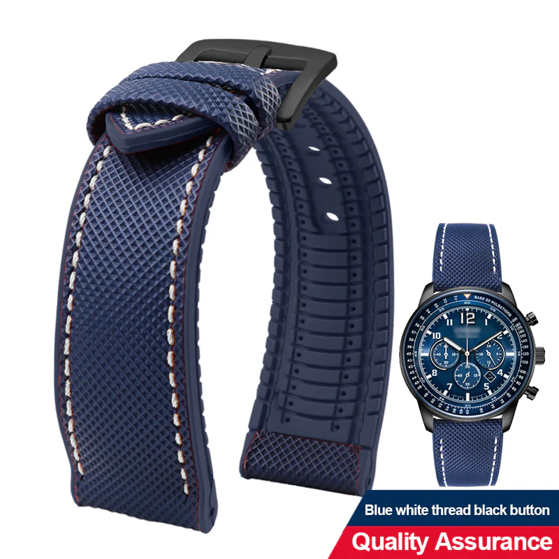 Breathable Rubber Canvas Watch Strap - Image 23