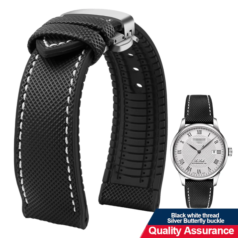 Breathable Rubber Canvas Watch Strap - Image 27