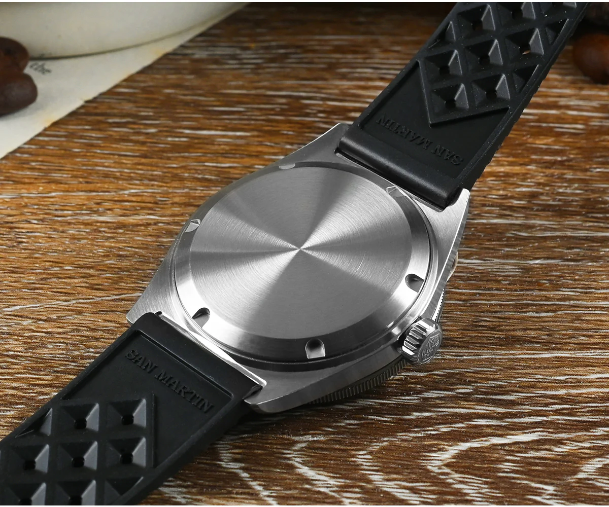 San Martin 39mm Guilloche MOP 90S5 Mechanical Watch SN0151 - Image 14
