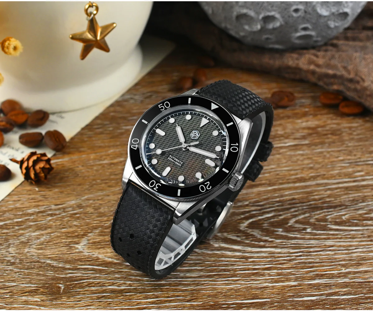 San Martin 39mm Guilloche MOP 90S5 Mechanical Watch SN0151 - Image 5
