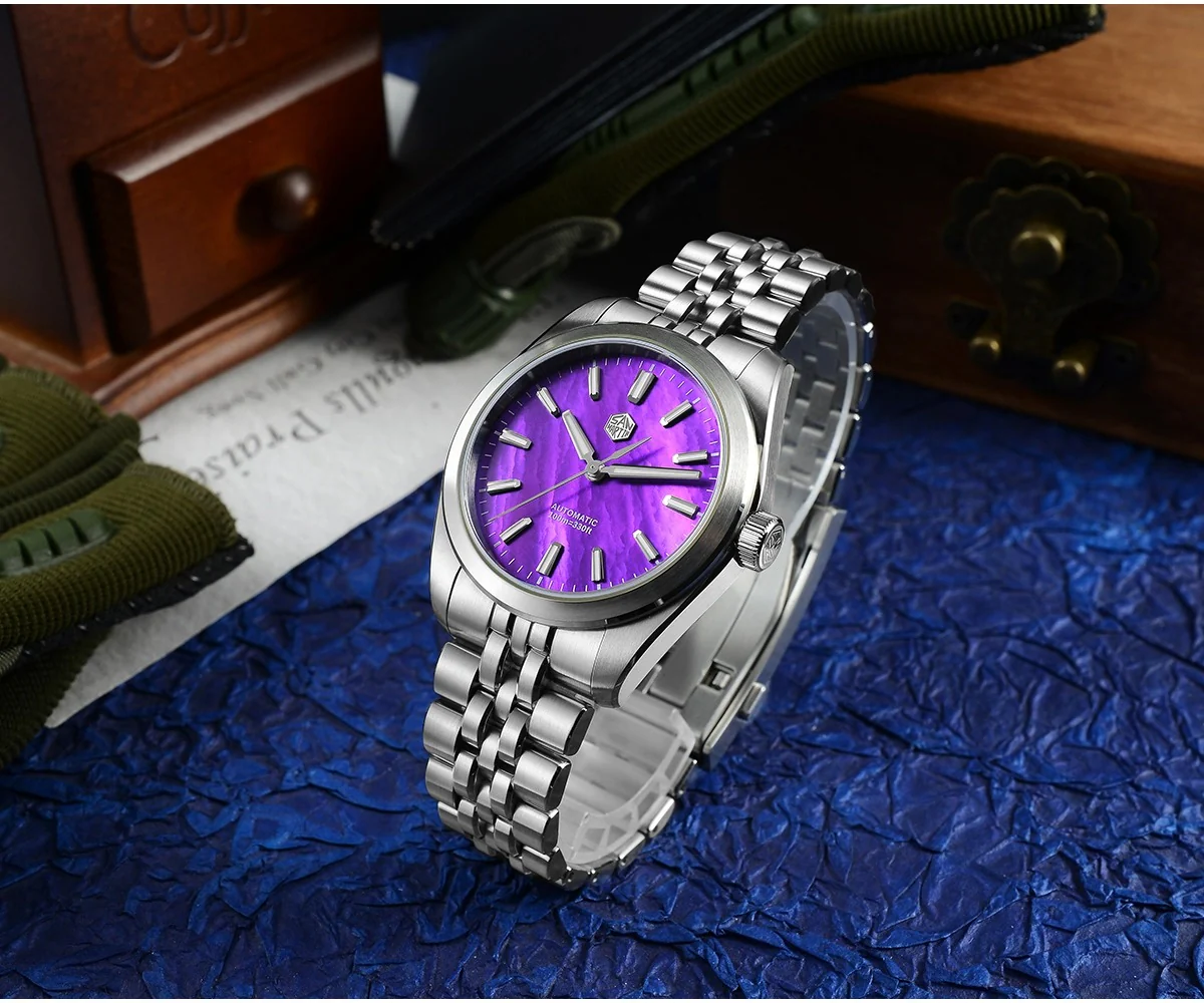 San Martin 39mm MOP Dial Miyota 90S5 Men Watch SN0144GX-4 - Image 17