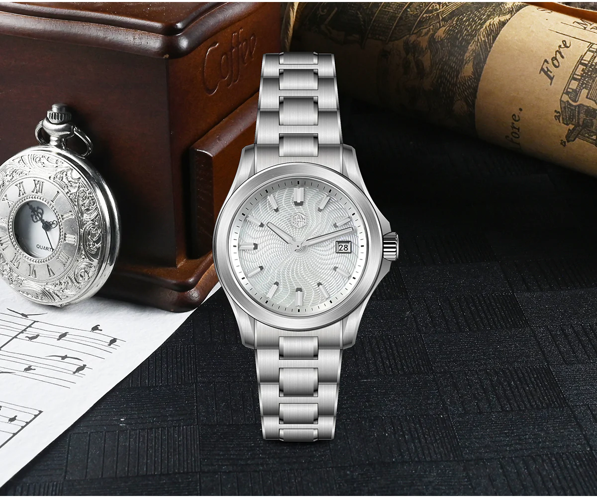 ★FlashSale★San Martin 39mm Mop Guilloche 9015 Automatic Men SN0150 - Image 11