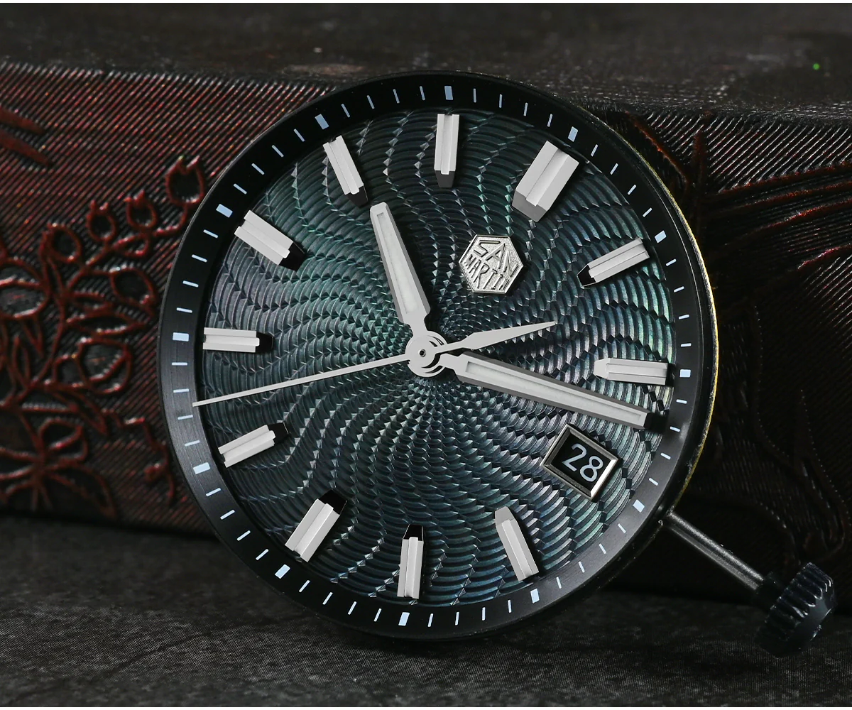 ★FlashSale★San Martin 39mm Mop Guilloche 9015 Automatic Men SN0150 - Image 13