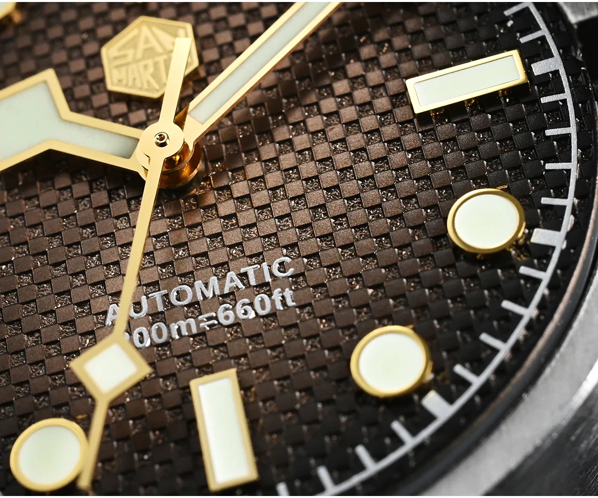San Martin 3D Waffle Dial Automatic Watcth SN0128 - Image 6