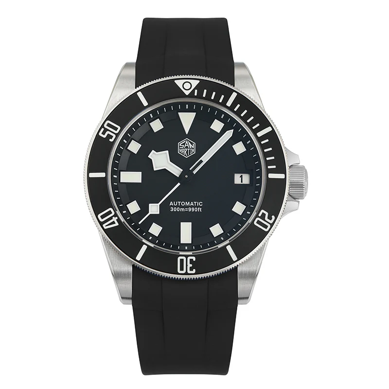 San Martin Fluorine Rubber Watch Band for SN0121G/SN054/SN008 - Image 10